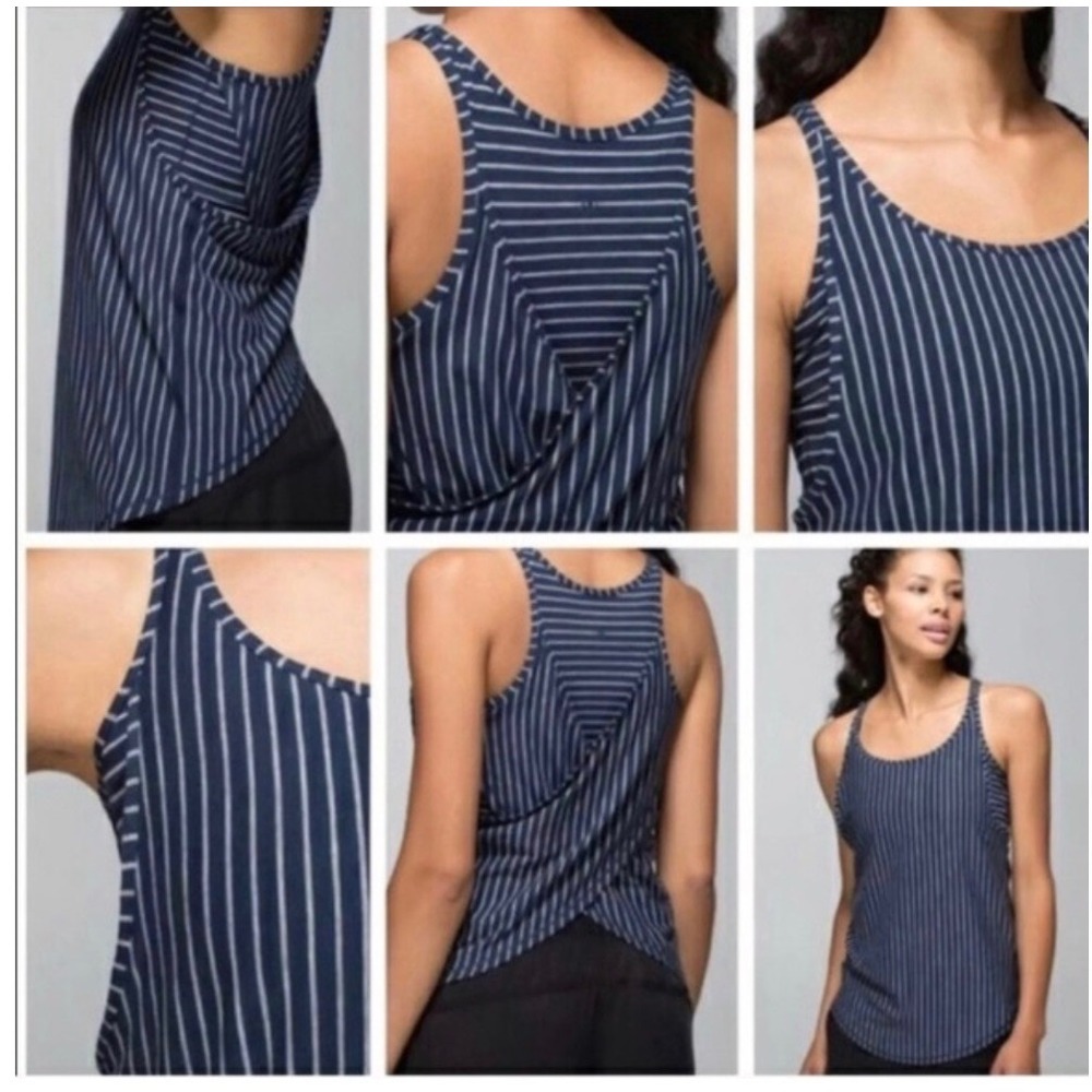 M21 RARE Lululemon‎ Vita Racer Tank Striped
